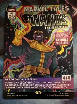 Thanos, The Mad Titan (Borderless) (0400) Marvel Super Heroes Foil - Image 1