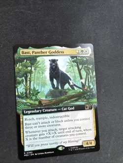 Bast, Panther Goddess (Extended Art) Commander: Marvel Super Heroes Regular NM - Image 1
