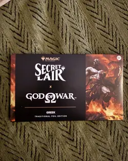 MTG Secret Lair x God of War - Greek Rainbow Foil SEALED - Image 1