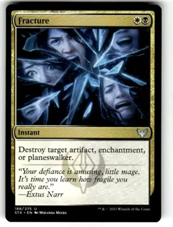 Fracture 188 Uncommon Strixhaven: School of Mages Magic: The Gathering Near Mint - Image 1