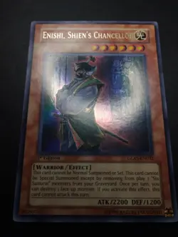 YUGIOH 2007 | ENISHI, SHIEN'S CHANCELLOR | GLAS-EN032 | 1ST | ULTRA | EXCELLENT - Image 5