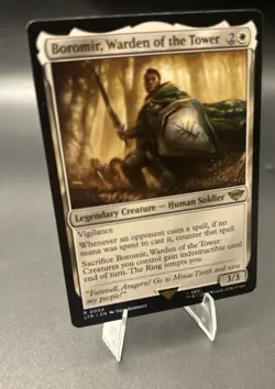 Boromir, Warden of the Tower 4 MTG The Lord of the Rings Rare Pack Pull Unplayed - Image 1