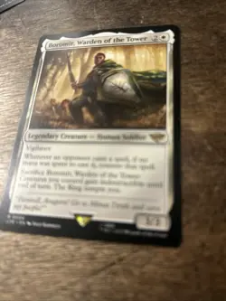 Boromir, Warden of the Tower 4 MTG The Lord of the Rings Rare Pack Pull Unplayed - Image 2