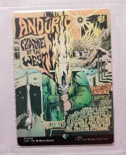 MTG Lord of the Rings Poster Anduril, Flame of the West - Image 1