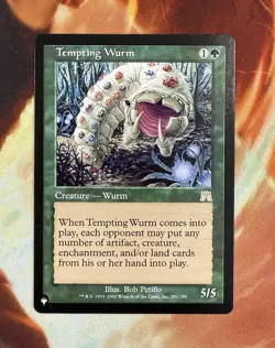 Wizards of the Coast Tempting Wurm Creature Rare MTG List 291/350 EN 5/5 - Image 1