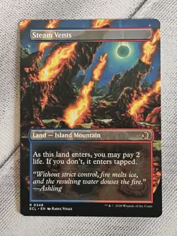 MTG Steam Vents ECL 0348 R NM Regular Borderless - Image 1