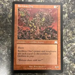 Wizards Magic: The Gathering Reckless One Onslaught 222 EN Uncommon Red Ron Spe… - Image 1