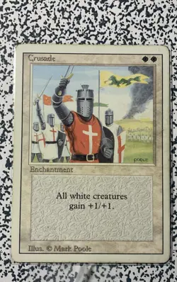 MTG Banned Crusade Revised Edition Regular Rare - Image 1