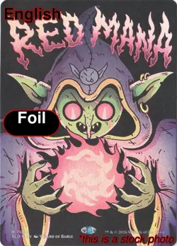 EN - Foil - Red Mana - 7082 - SLD - NM - Image 1