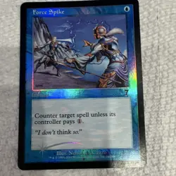 Magic: The Gathering Force Spike 7th Ed Foil English #76/350 - with cutline - Image 2