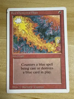 Red Elemental Blast MTG - Revised Edition - HP - Image 1