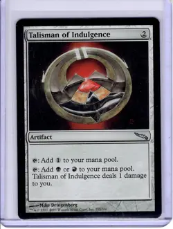 Talisman of Indulgence #255 Uncommon Mirrodin Regular MTG NM - Image 1