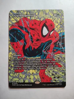 Arachnogenesis MTG (Borderless) Regular Marvel Spider Man Magic The Gathering - Image 1