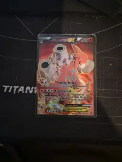 Pokemon TCG Camerupt EX Primal Clash Holo Full Art Rare Card 146/160 - Image 1