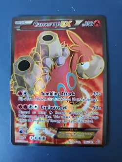 Pokemon TCG Camerupt-EX Primal Clash 146/160 Holo Full Art Ultra Rare - Image 1
