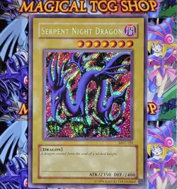Yugioh Serpent Night Dragon Magic Ruler Secret Rare MRL-103 Konami 2002 - Image 1