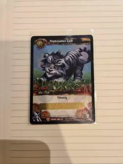 World of Warcraft TCG Nightsaber Cub Loot Card (Unused Code) - Image 1
