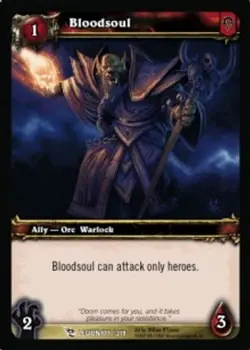 Bloodsoul - FOIL - March of the Legion - World of Warcraft TCG - Image 1