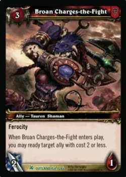 Broan Charges-the-Fight - Fires of Outland - World of Warcraft TCG - Image 1