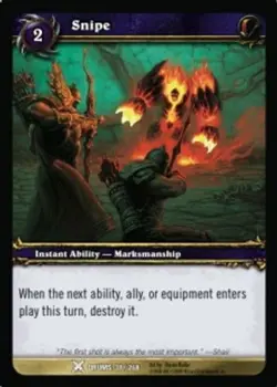 Snipe - Drums Of War - World of Warcraft TCG - Image 1