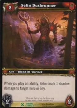 Selin Duskrunner - Drums Of War - World of Warcraft TCG - Image 1