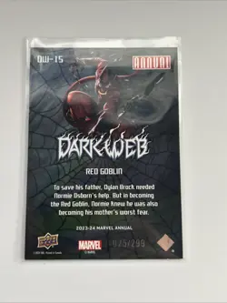 2023 Marvel Annual Dark Web Red Goblin /299 - Image 2