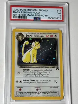 Dark Persian HOLO Promo PSA GRADE 3 2000 Pokemon - Image 1