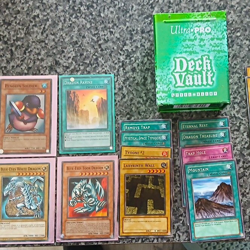 Yu-Gi-Oh! TCG 17-Card Lot Blue-Eyes White Dragon 1st Ed + Ultra PRO Vault - Image 1