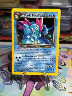 Pokemon TCG Dark Feraligatr Neo Destiny Holo Rare Card 5/105 Unlimited LP - Image 1