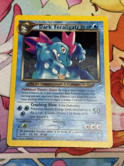 Pokemon TCG Dark Feraligatr Neo Destiny Holo Rare Card 5/105 Unlimited LP - Image 3