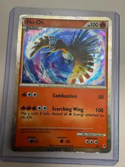 Pokemon Ho-Oh Shiny Holo Rare Card SL5 Call of Legends 100 HP Basic 2011 - Image 1