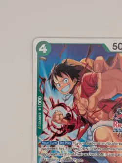 One Piece Red Bull Double Don Event Don Promo Luffy Card NM - Image 3