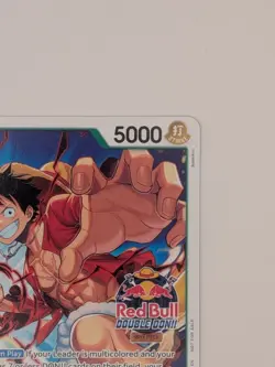 One Piece Red Bull Double Don Event Don Promo Luffy Card NM - Image 4