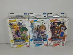 Bandai Digimon Card Game Starter Decks Gallantmon Gaia Red Cocytus Blue SR Cards - Image 1