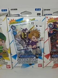 Bandai Digimon Card Game Starter Decks Gallantmon Gaia Red Cocytus Blue SR Cards - Image 5