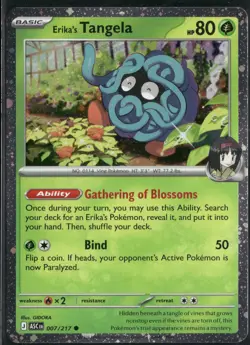 Erika's Tangela Cosmo Holo Miscellaneous Cards & Products #007/217 Free Shipping - Image 1