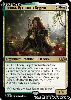 JP Yenna, Redtooth Regent (Japanese) 219 Wilds of Eldraine Rare LP - Image 1