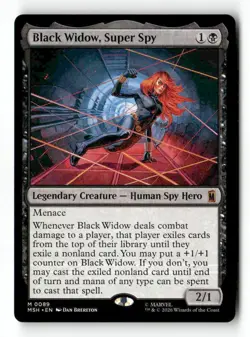 Black Widow, Super Spy 89 Mythic MTG MSH NM - Image 2