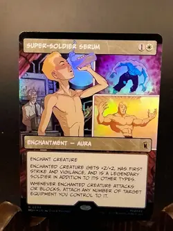 Super-Soldier Serum (Borderless) Marvel Super Heroes MTG Foil Near Mint - Image 1
