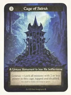 Cage of Sidrak Unique Gothic NM Sorcery: Contested Realm - Image 1