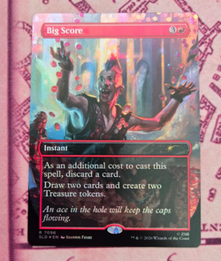 MTG Foil Big Score Borderless Fallout Secret Lair NM - Image 1
