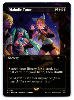Diabolic Tutor (1592) (Rainbow Foil) - Secret Lair MTG - Image 1