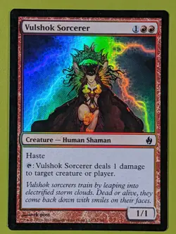 FOIL Vulshok Sorcerer x1 Premium Deck Series: Fire and Lightning 1x MTG - Image 1