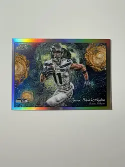 2025 Topps Cosmic Chrome - Jaxon Smith-Njigba - Stars Of The Night Refractor SP - Image 2