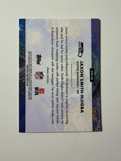 2025 Topps Cosmic Chrome - Jaxon Smith-Njigba - Stars Of The Night Refractor SP - Image 3