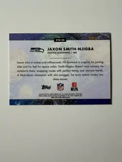 2025 Topps Cosmic Chrome - Jaxon Smith-Njigba - Stars Of The Night Refractor SP - Image 4