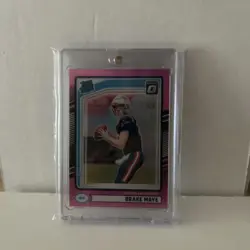 DRAKE MAYE 2024 Donruss Optic Preview #379 Pink Holo Prizm Rated Rookie RC - Image 1
