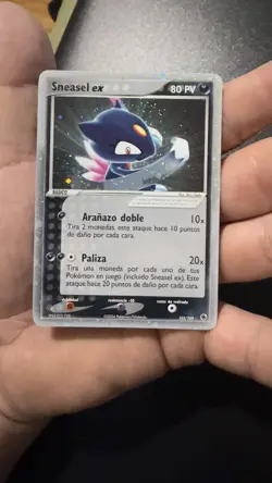 Pokemon Sneasel Ex 103/109 EX Pokemon Ruby and Sapphire 2004 Spanish - Image 1