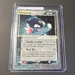 Pokemon TCG Sneasel ex 103/109 EX Ruby & Sapphire Holo Ultra Rare 2003 SWIRL - Image 1