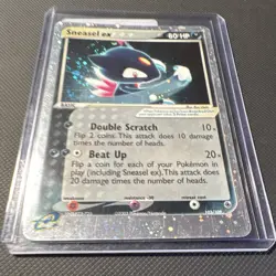 Pokemon TCG Sneasel ex 103/109 EX Ruby & Sapphire Holo Ultra Rare 2003 SWIRL - Image 2
